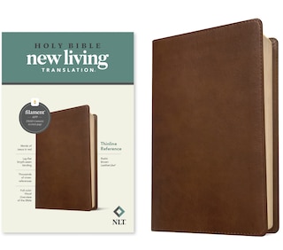 Couverture_NLT Thinline Reference Bible, Filament Enabled (LeatherLike, Rustic Brown)