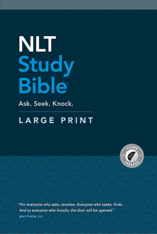 Couverture_NLT Study Bible Large Print (Hardcover, Indexed, Red Letter)