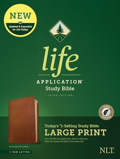 Front cover_Nlt Life Application Study Bible, Third Edition, Large Print (red Letter, Genuine Leather, Brown, Indexed)