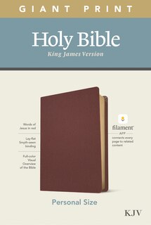 Couverture_Kjv Personal Size Giant Print Bible, Filament Enabled Edition (red Letter, Genuine Leather, Burgundy)