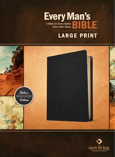 Couverture_Every Man's Bible Nlt, Large Print (genuine Leather, Black)