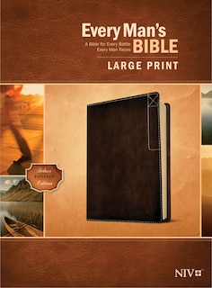 Couverture_Every Man’s Bible NIV, Large Print, Deluxe Explorer Edition (LeatherLike, Rustic Brown)