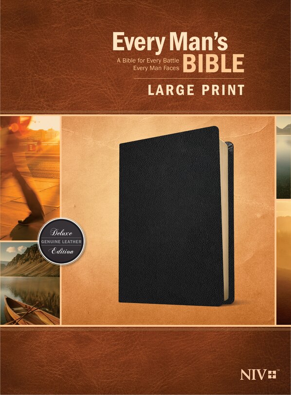 Front cover_Every Man's Bible Niv, Large Print (genuine Leather, Black)