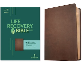 Front cover_Nlt Life Recovery Bible, Second Edition (leatherlike, Rustic Brown)