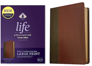 Couverture_NKJV Life Application Study Bible, Third Edition, Large Print (Leatherlike, Brown/Mahogany, Red Letter)