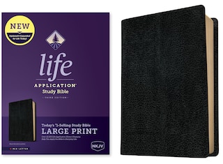 Couverture_NKJV Life Application Study Bible, Third Edition, Large Print (Bonded Leather, Black, Red Letter)