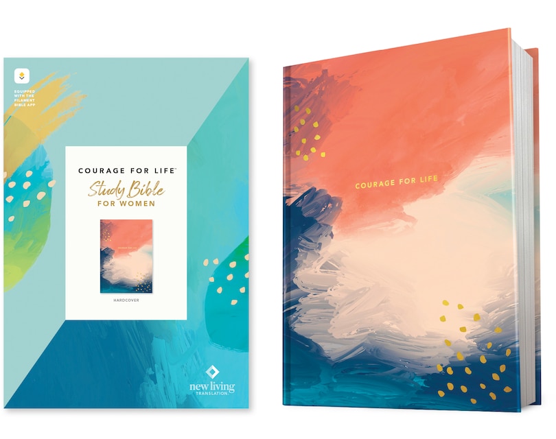 Front cover_NLT Courage For Life Study Bible for Women, Filament Enabled (Hardcover)