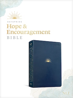 Front cover_NLT DaySpring Hope & Encouragement Bible (LeatherLike, Navy Blue)