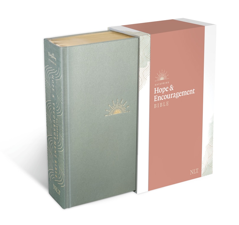 Couverture_NLT DaySpring Hope & Encouragement Bible (Hardcover Deluxe, Seafoam Green)
