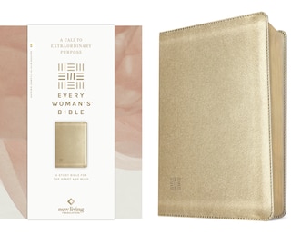 Couverture_NLT Every Woman’s Bible, Filament Enabled (LeatherLike, Soft Gold, Red Letter)