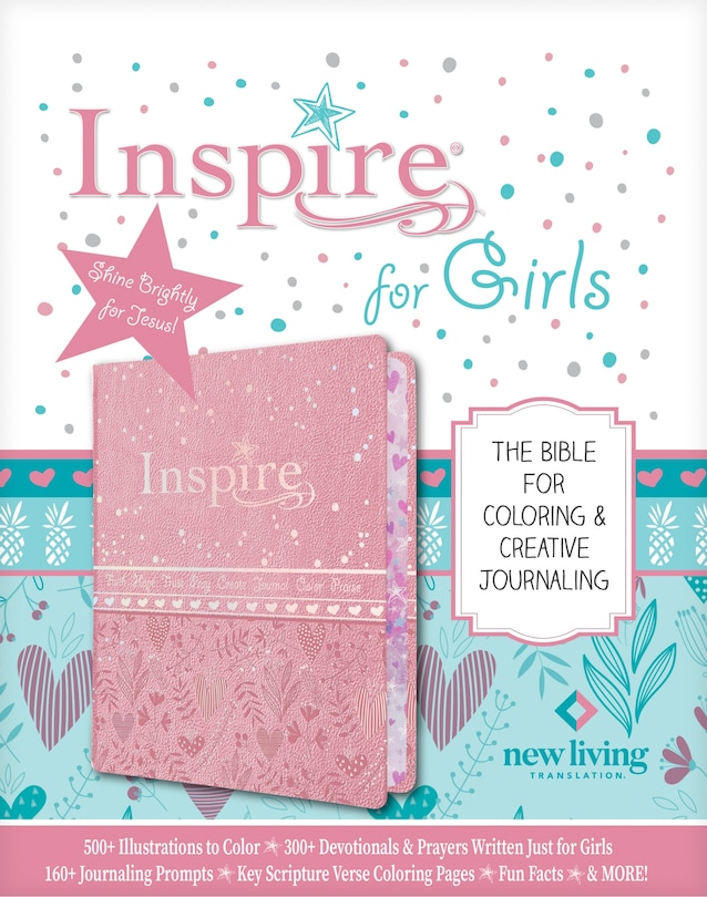 Front cover_Inspire Bible For Girls Nlt (leatherlike, Pink)