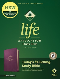 Front cover_NLT Life Application Study Bible, Third Edition (LeatherLike, Purple, Indexed, Red Letter)