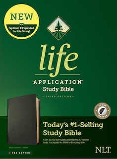 Front cover_Nlt Life Application Study Bible, Third Edition (red Letter, Genuine Leather, Black, Indexed)