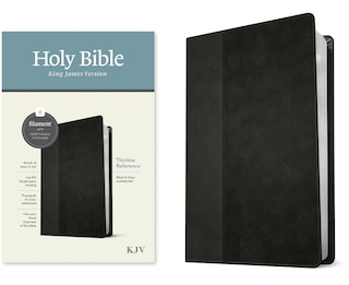 Front cover_KJV Thinline Reference Bible, Filament Enabled (LeatherLike, Black/Onyx, Red Letter)