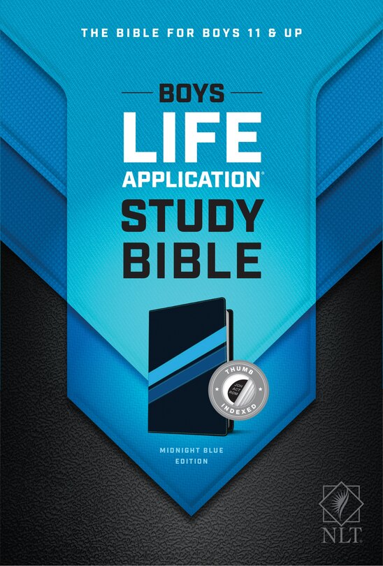 Front cover_Nlt Boys Life Application Study Bible, Tutone (leatherlike, Midnight Blue, Indexed)