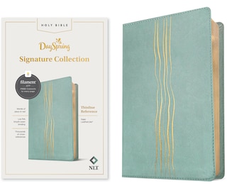 Couverture_NLT Thinline Reference Bible, Filament Enabled (LeatherLike, Sage, Red Letter)