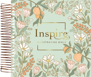 Couverture_NLT Dayspring Inspire Illustrating Bible, Filament Enabled (Spiral Bound, Mint Floral Garden)