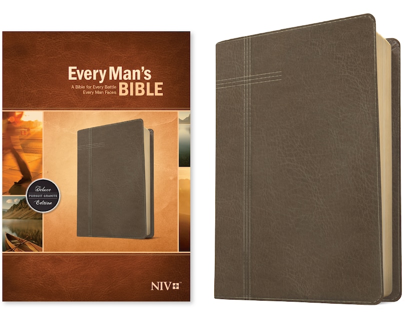 Front cover_Every Man's Bible NIV (LeatherLike, Pursuit Granite)
