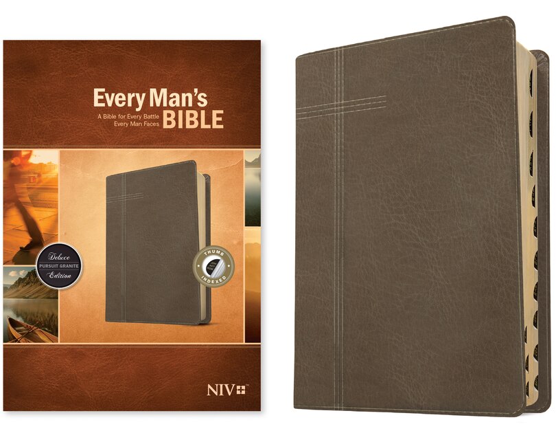 Front cover_Every Man's Bible NIV (LeatherLike, Pursuit Granite, Indexed)