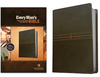 Front cover_Every Man's Bible NLT (LeatherLike, East–West Grey)