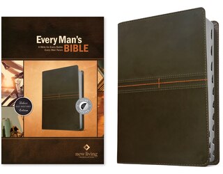 Front cover_Every Man's Bible NLT (LeatherLike, East–West Grey, Indexed)