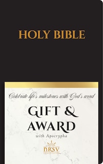 Front cover_NRSV Updated Edition Gift & Award Bible with Apocrypha (Imitation Leather, Black)