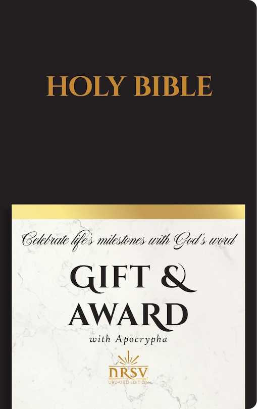 Front cover_NRSV Updated Edition Gift & Award Bible with Apocrypha (Imitation Leather, Black)