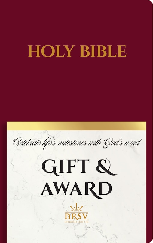 Couverture_NRSV Updated Edition Gift & Award Bible (Imitation Leather, Burgundy)