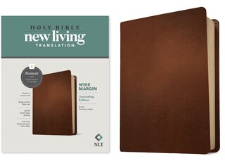 Front cover_NLT Wide Margin Bible, Filament Enabled (Genuine Leather, Brown, Red Letter)