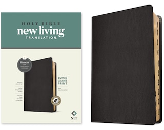 Front cover_NLT Super Giant Print Bible, Filament Enabled (Genuine Leather, Black, Indexed, Red Letter)