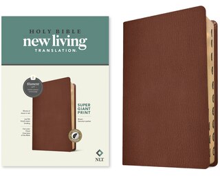 Couverture_NLT Super Giant Print Bible, Filament Enabled (Genuine Leather, Brown, Indexed)