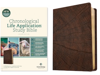 Front cover_NLT Chronological Life Application Study Bible, Second Edition (Leatherlike, Heritage Oak Brown)