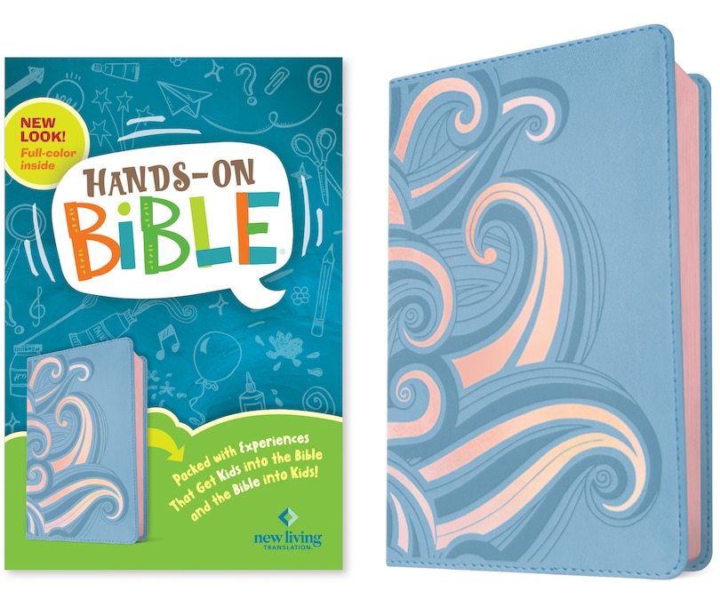 Couverture_NLT Hands-On Bible, Third Edition (Leatherlike, Periwinkle Pink Waves)