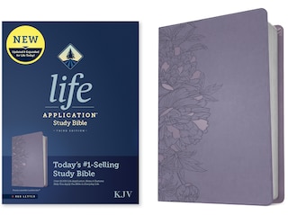 Front cover_KJV Life Application Study Bible, Third Edition (LeatherLike, Peony Lavender, Red Letter)