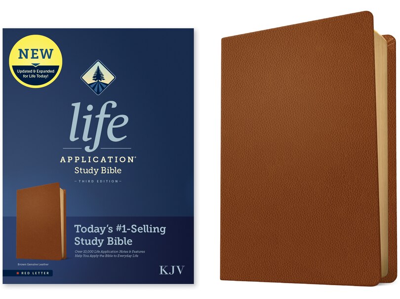Couverture_KJV Life Application Study Bible, Third Edition (Genuine Leather, Brown, Red Letter)