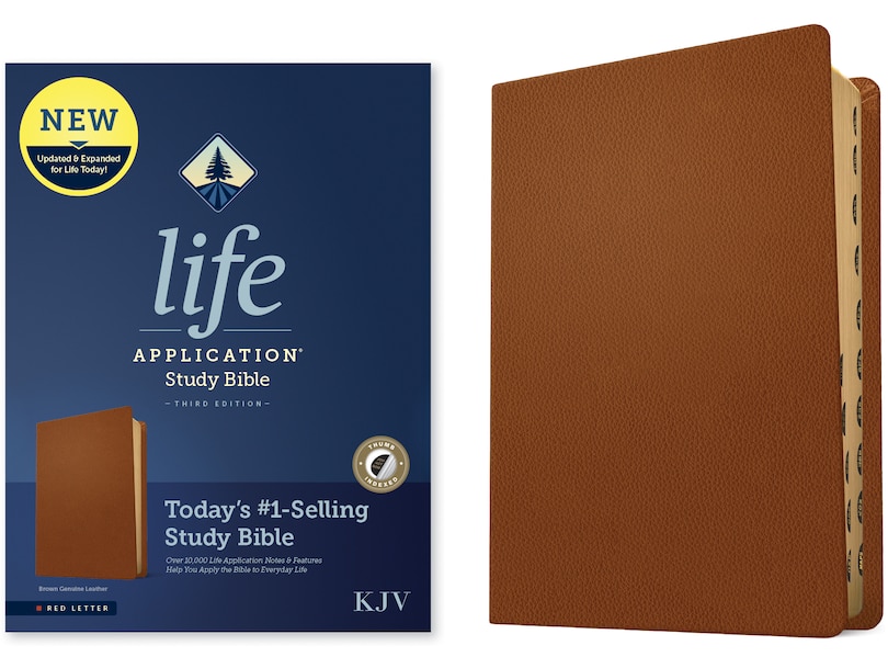 Couverture_KJV Life Application Study Bible, Third Edition (Genuine Leather, Brown, Indexed, Red Letter)