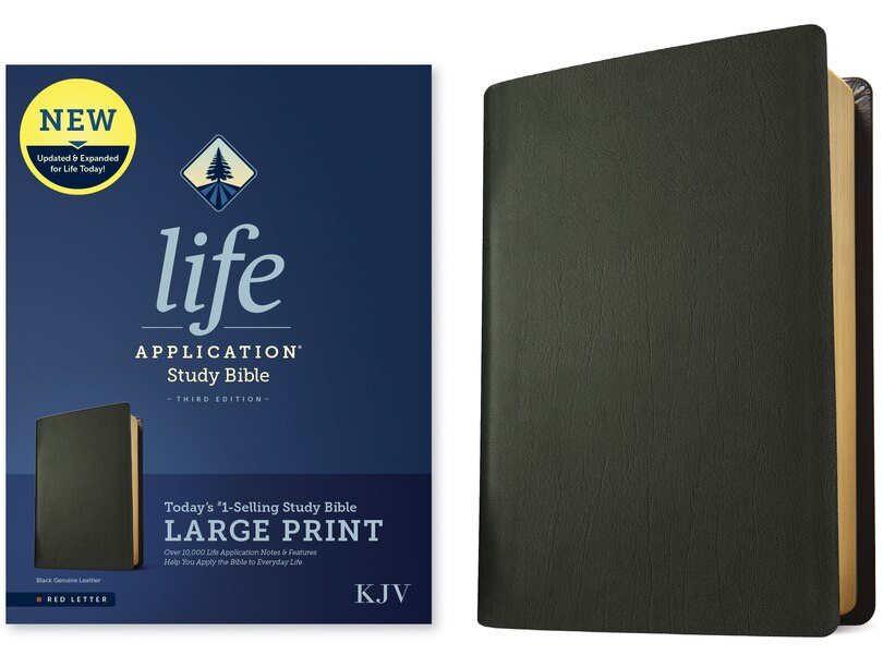 Couverture_KJV Life Application Study Bible, Third Edition, Large Print (Genuine Leather, Black, Red Letter)