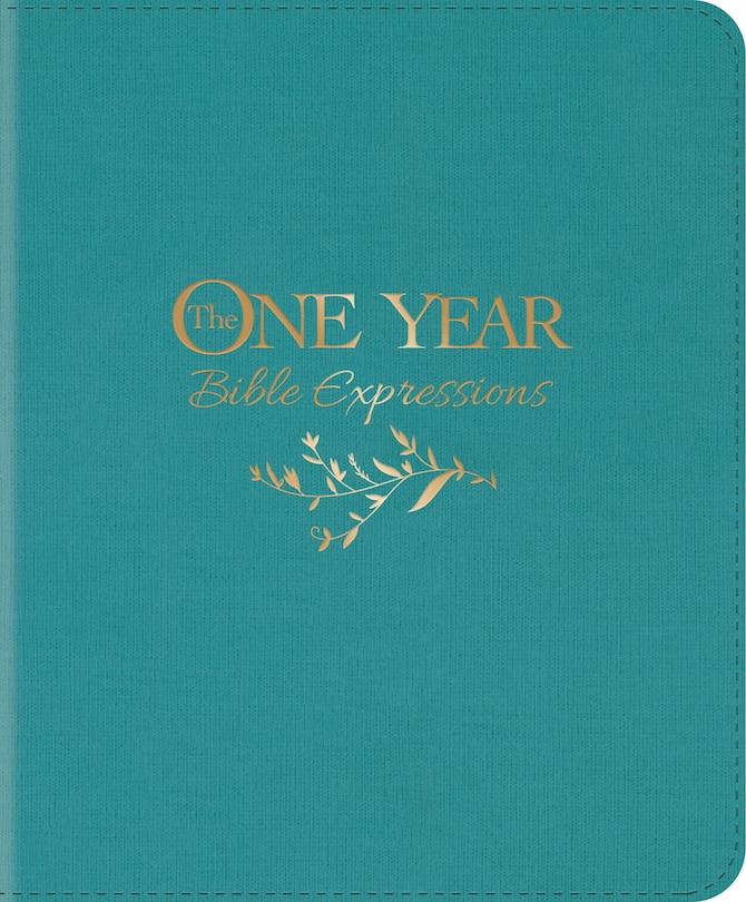 Couverture_The One Year Bible Expressions NLT (Leatherlike, Tidewater Teal)