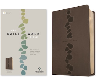 Front cover_The Daily Walk Bible Nlt, Filament Enabled (Leatherlike, Stepping Stones Dark Taupe)