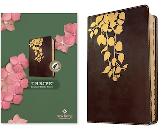 Front cover_NLT Thrive Devotional Bible for Women (Leatherlike, Cascade Deep Brown, Indexed)