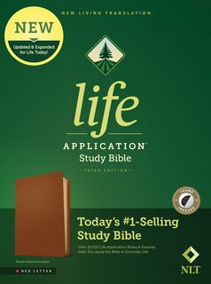 Couverture_NLT Life Application Study Bible, Third Edition (Genuine Leather, Brown, Indexed, Red Letter)