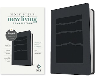 Front cover_NLT Premium Value Compact Bible, Filament Enabled (LeatherLike, Black Mountainscape)