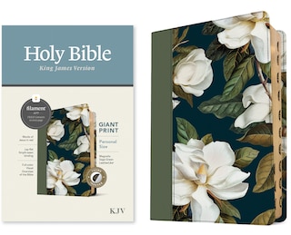 Couverture_KJV Personal Size Giant Print Bible, Filament Enabled (Leatherlike, Magnolia Sage Green, Indexed, Red Letter)