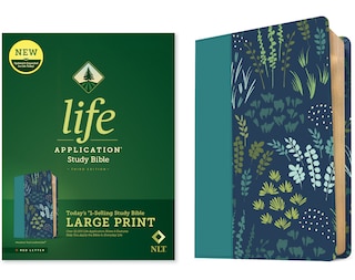 Front cover_NLT Life Application Study Bible, Third Edition, Large Print (Leatherlike, Meadow Teal, Red Letter)