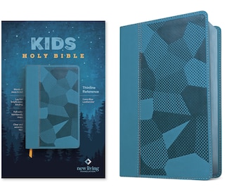 Front cover_NLT Kids Bible, Thinline Reference Edition (Leatherlike, Camo Blue, Red Letter)