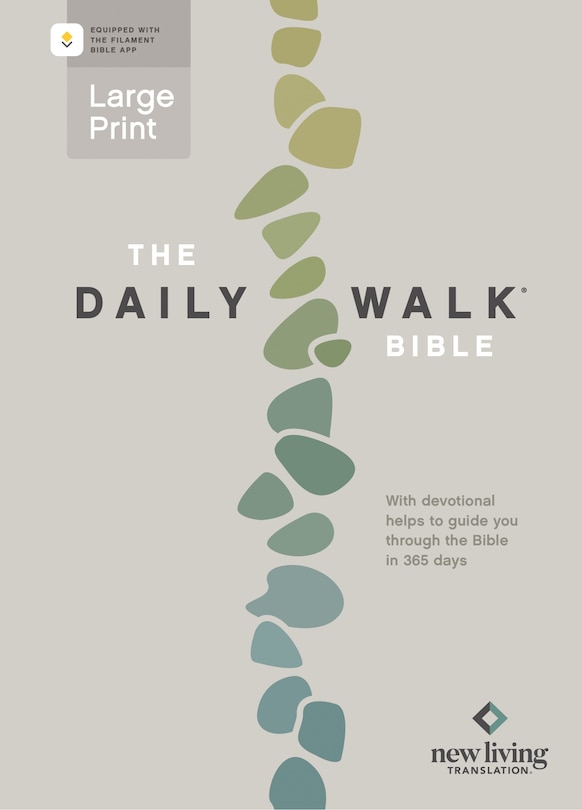 Front cover_The Daily Walk Bible Large Print Nlt, Filament Enabled (Softcover)