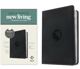 Couverture_NLT Compact Bible, Filament Enabled (Leatherlike, Regal Lion Black, Red Letter)