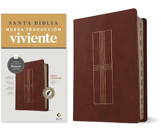 Couverture_Biblia Ultrafina Ntv, Con Filament (Sentipiel, Café, Índice, Letra Roja)