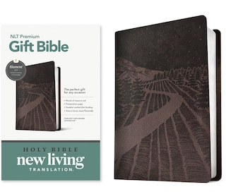 Front cover_Premium Gift Bible Nlt, Filament Enabled (Leatherlike, Starlight Path Brown, Red Letter)