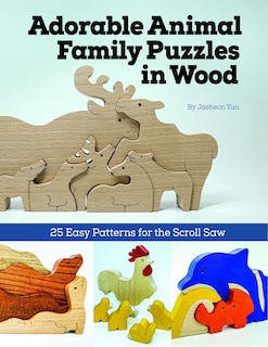 Front cover_Adorable Animal Family Puzzles In Wood